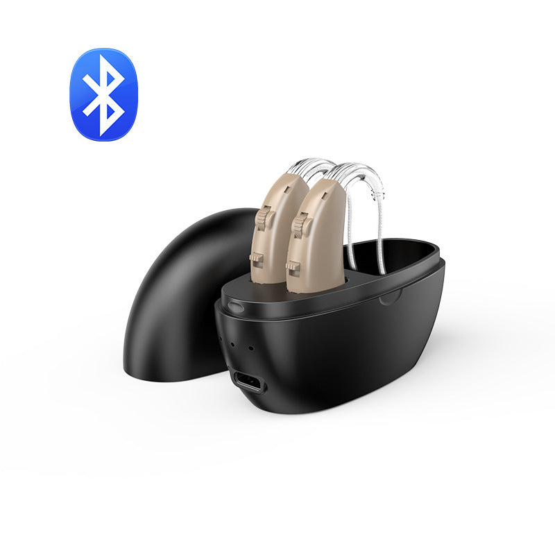 Rechargeable Bluetooth Hearing Aid with Noise Reduction