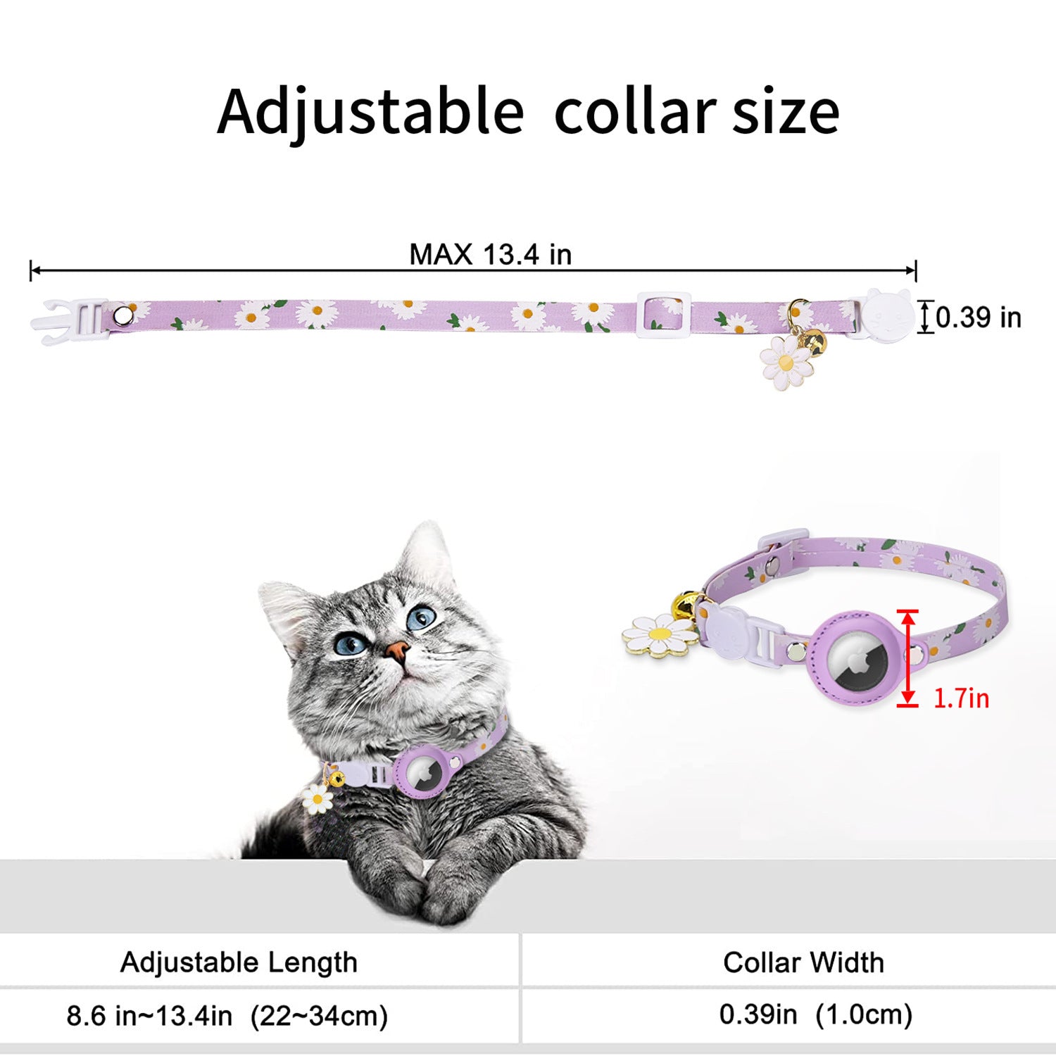 Apple AirTag Compatible Pet Collar