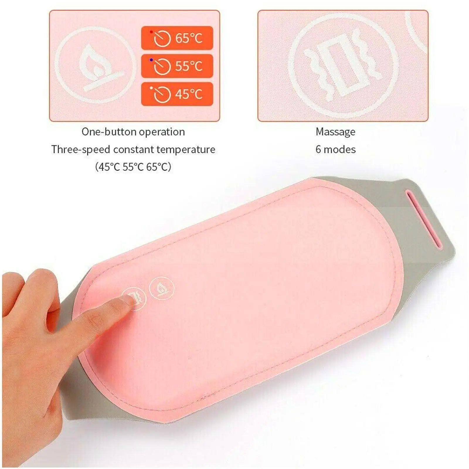 Relief Menstrual  Heating Pad Electric Fast Heating Vibratio