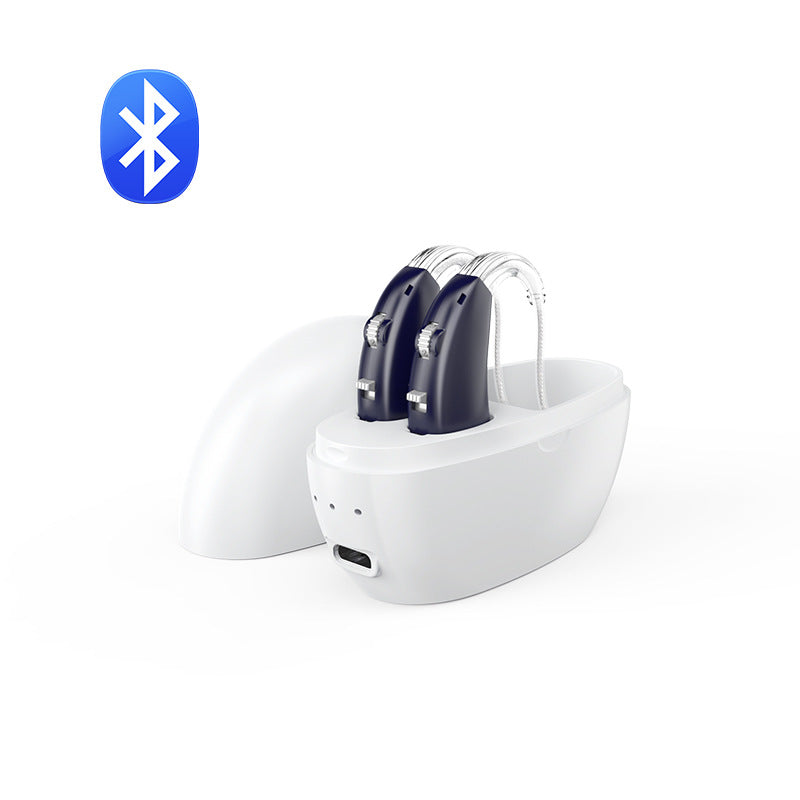 Rechargeable Bluetooth Hearing Aid with Noise Reduction