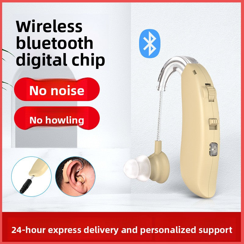 Rechargeable Bluetooth Hearing Aid with Noise Reduction